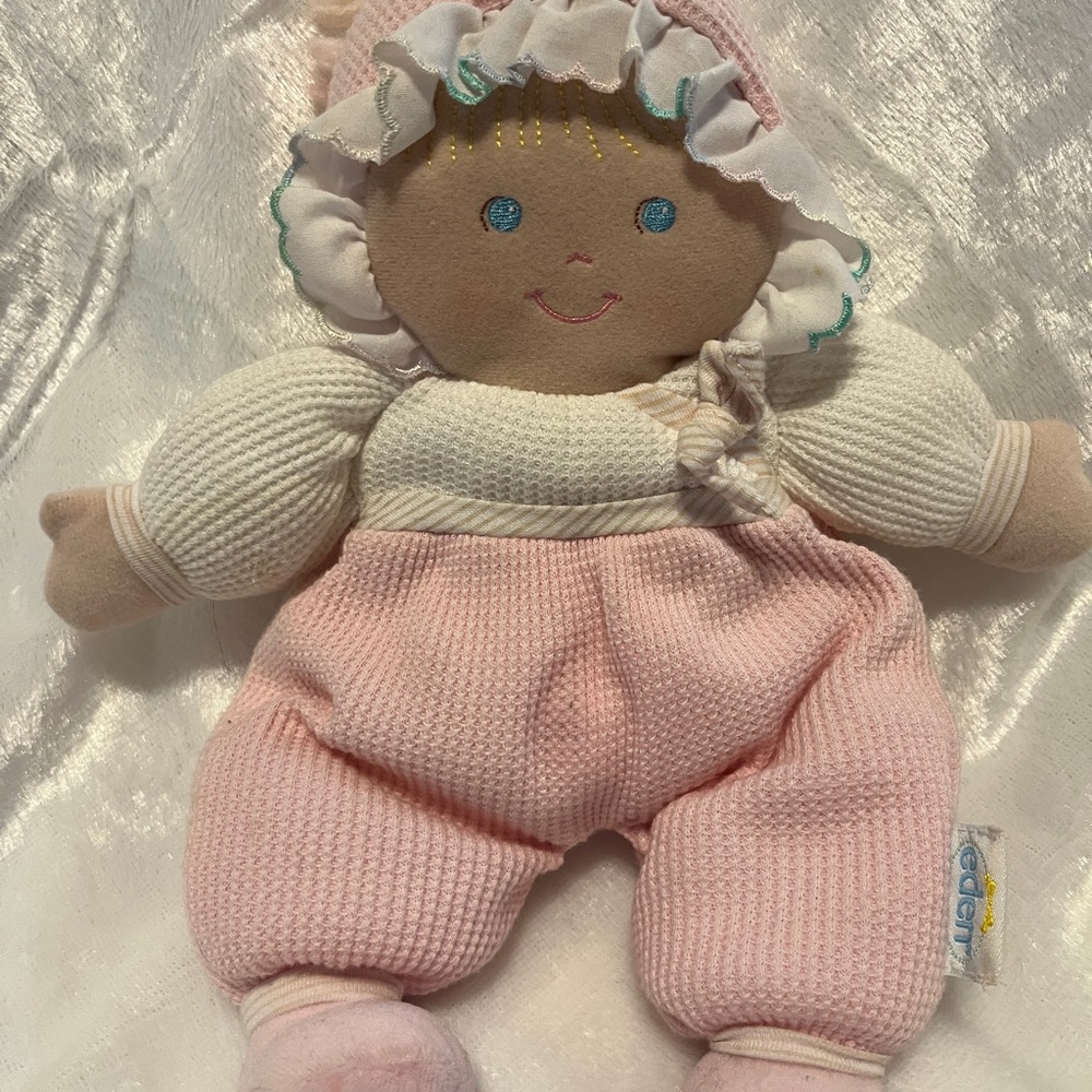 EdenCharming Pink and White Plush Doll